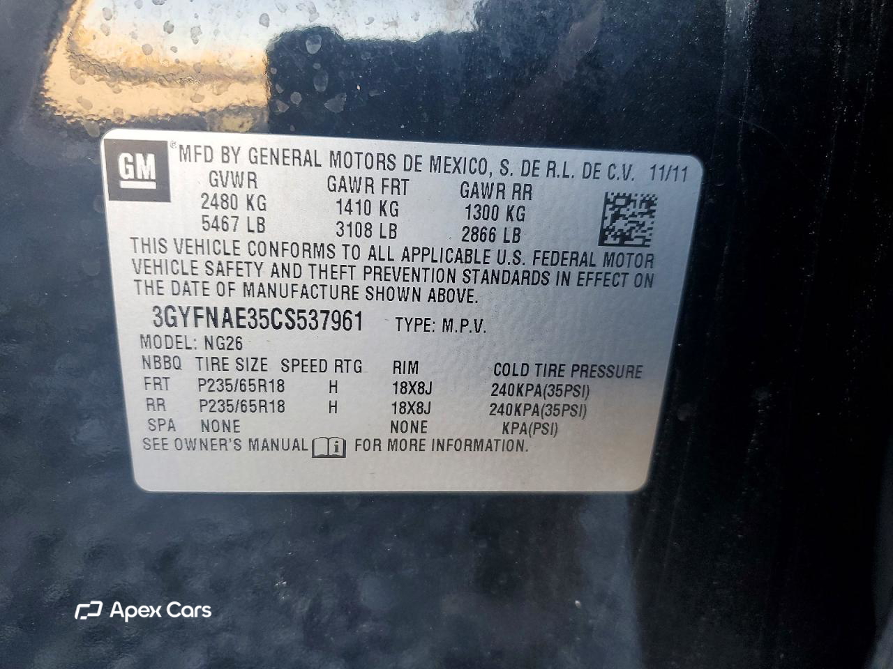 Cadillac SRX 2012