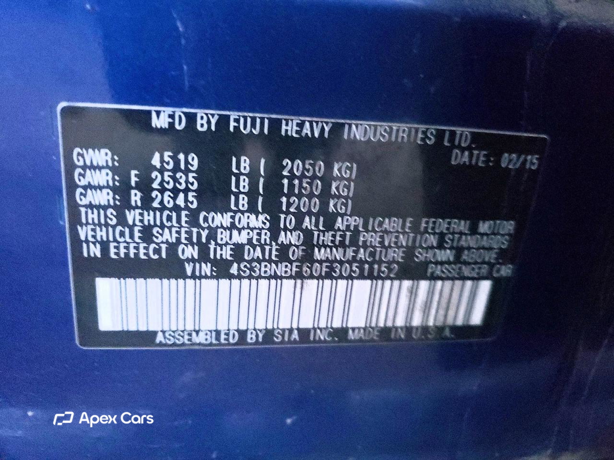 Subaru Legacy 2015