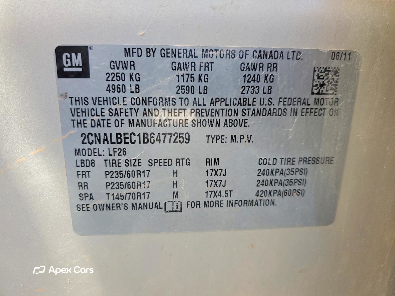 Chevrolet Equinox 2011