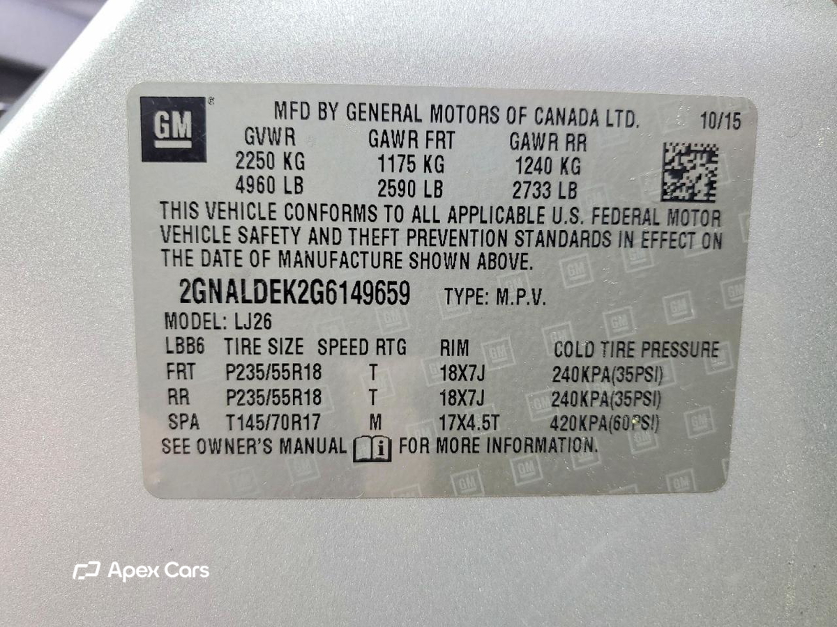 Chevrolet Equinox 2016
