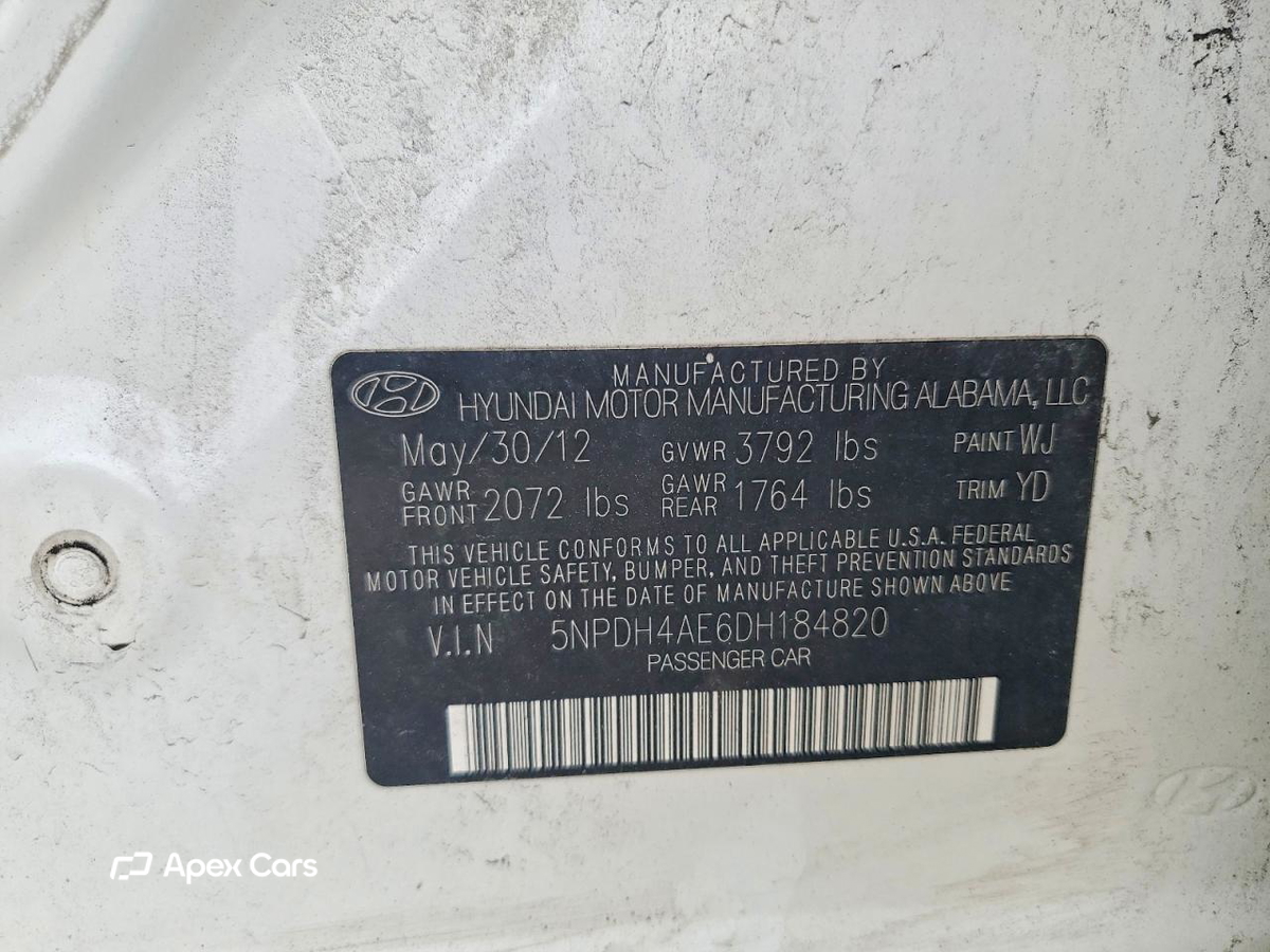 Hyundai Elantra 2013