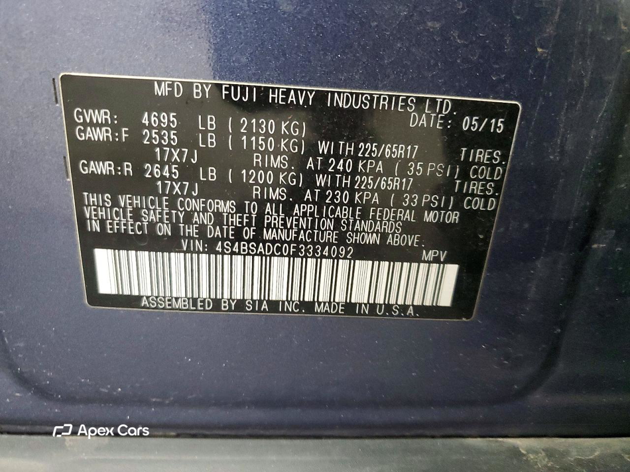 Subaru Outback 2015