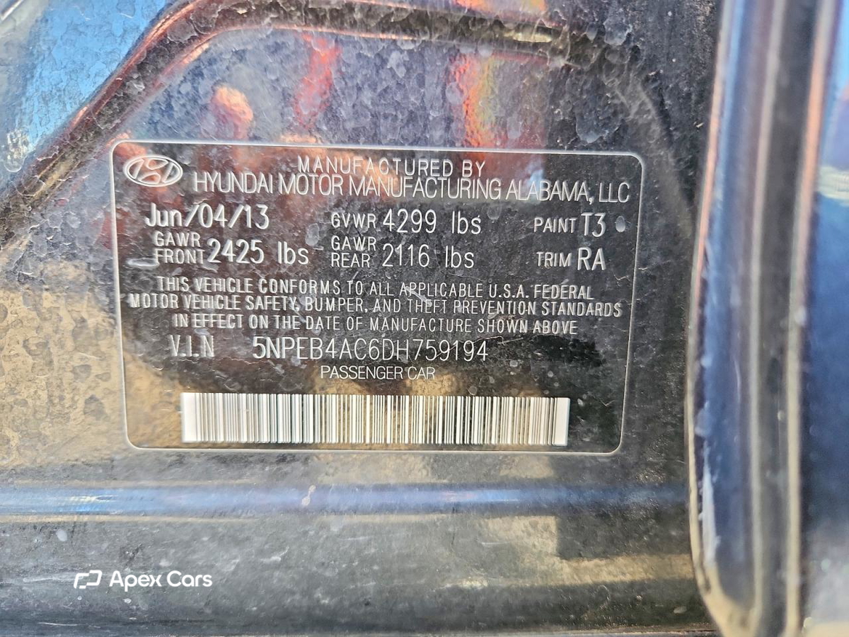 Hyundai Sonata 2013