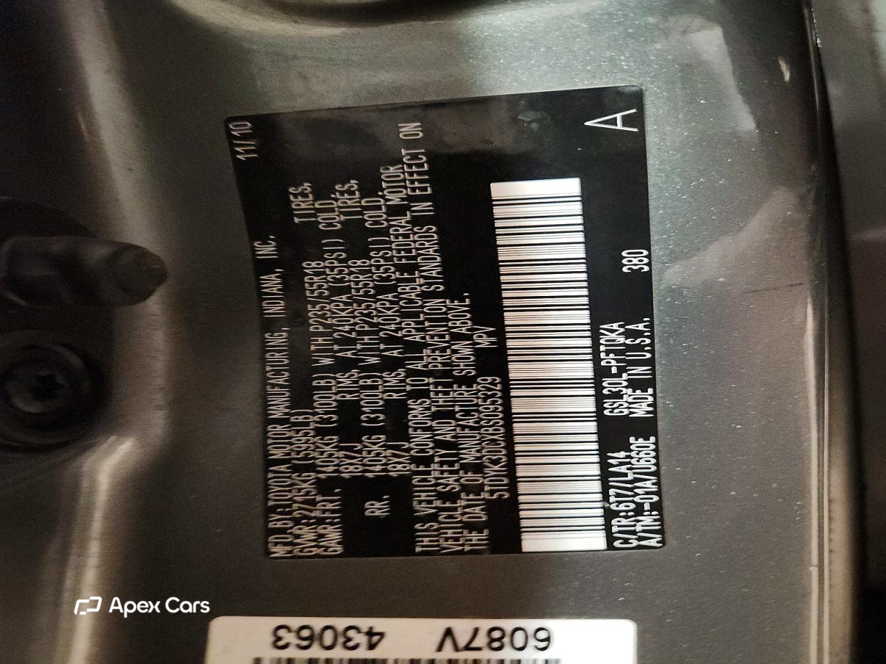 Toyota Sienna 2011