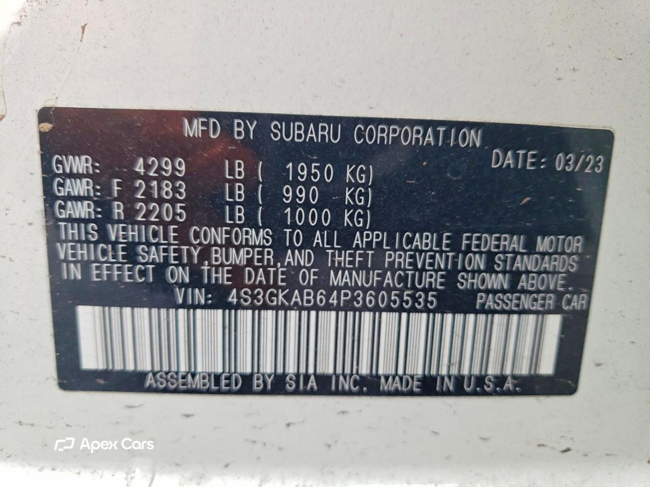 Subaru Impreza 2023