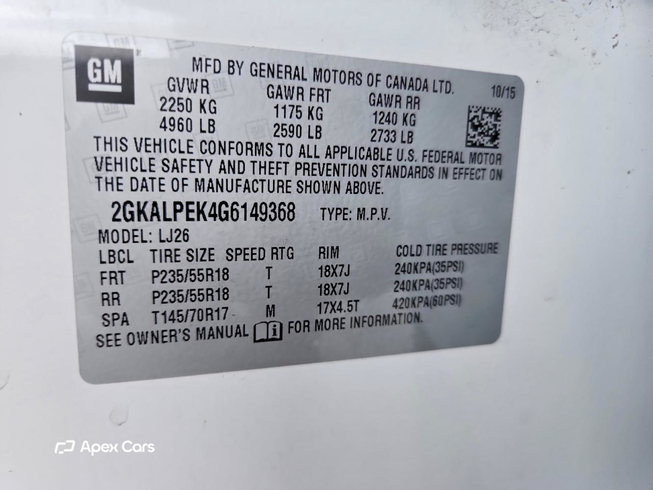 GMC Terrain 2016
