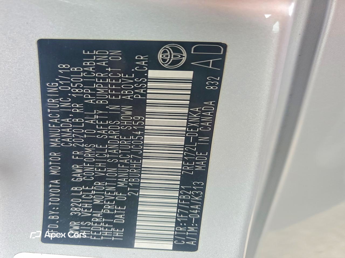 Toyota Corolla 2018
