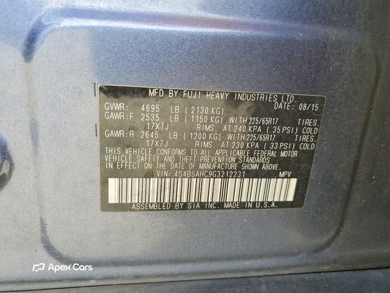 Subaru Outback 2016