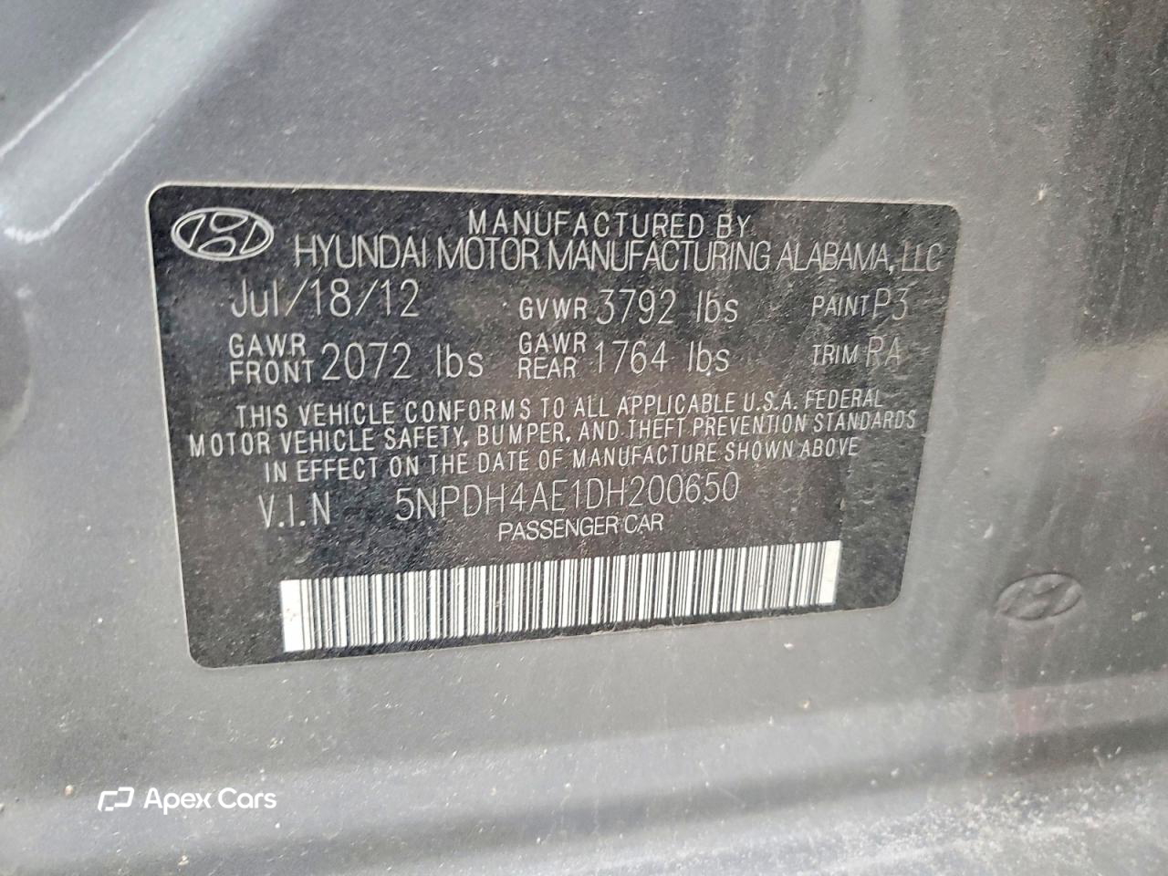 Hyundai Elantra 2013