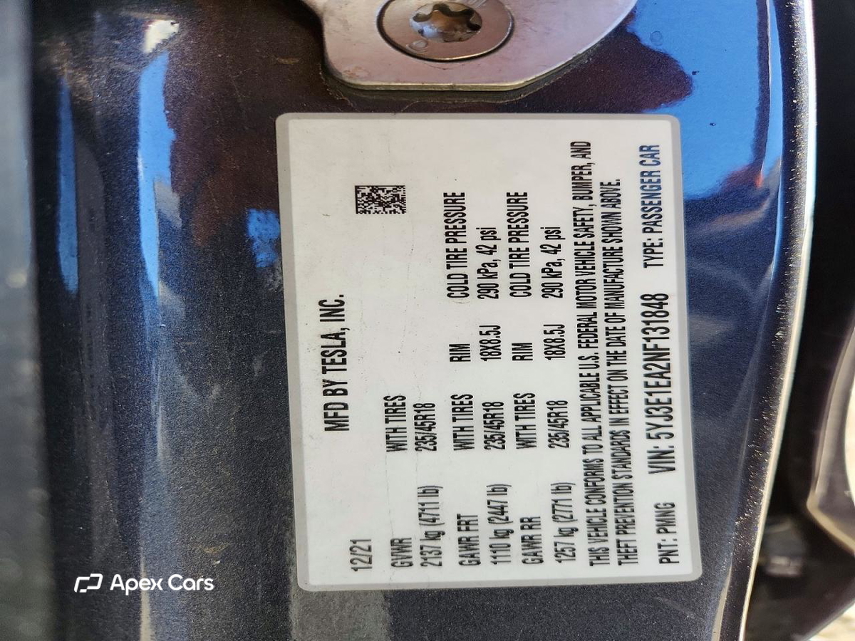 Tesla Model 3 2022