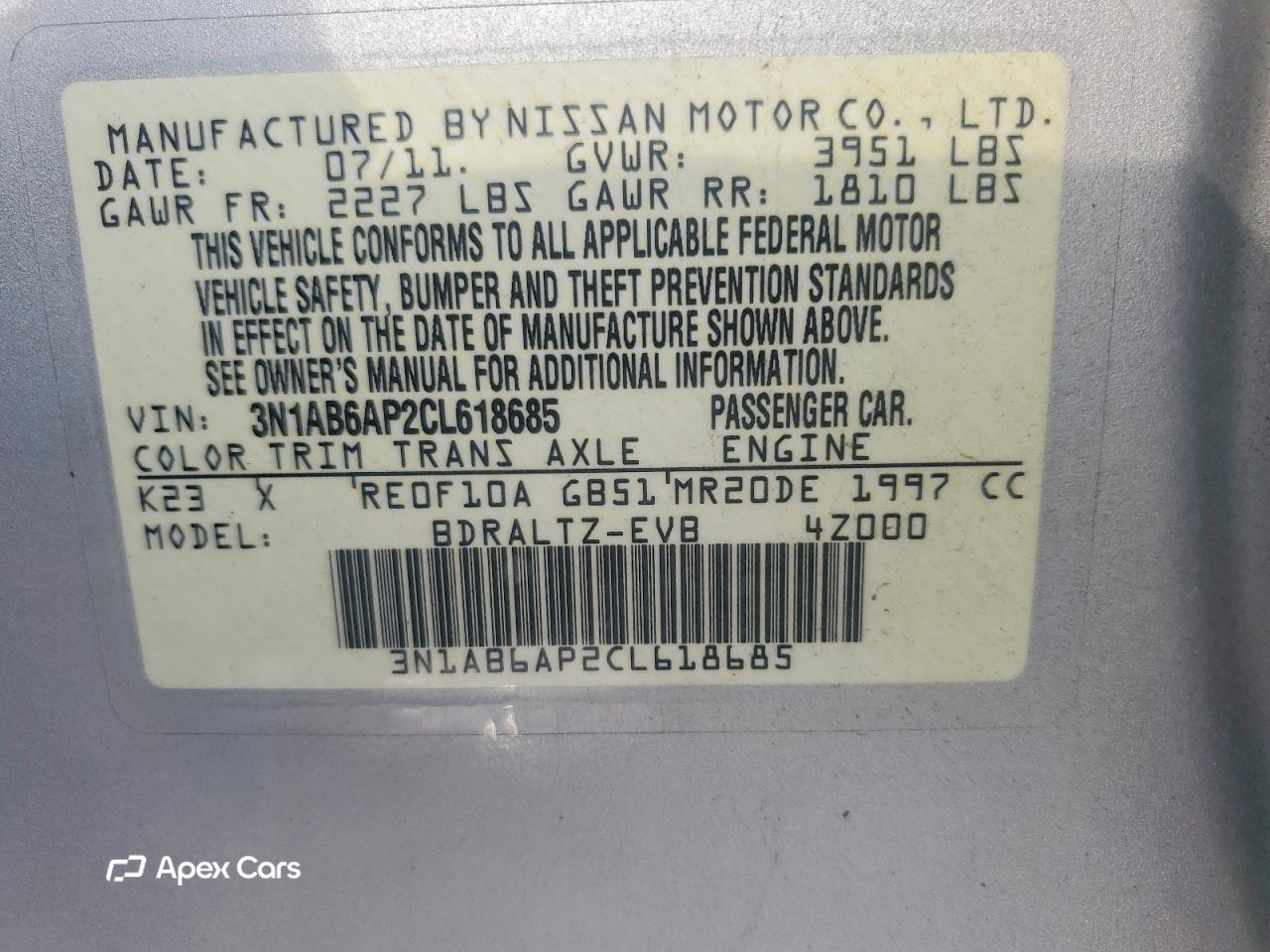 Nissan Sentra 2012