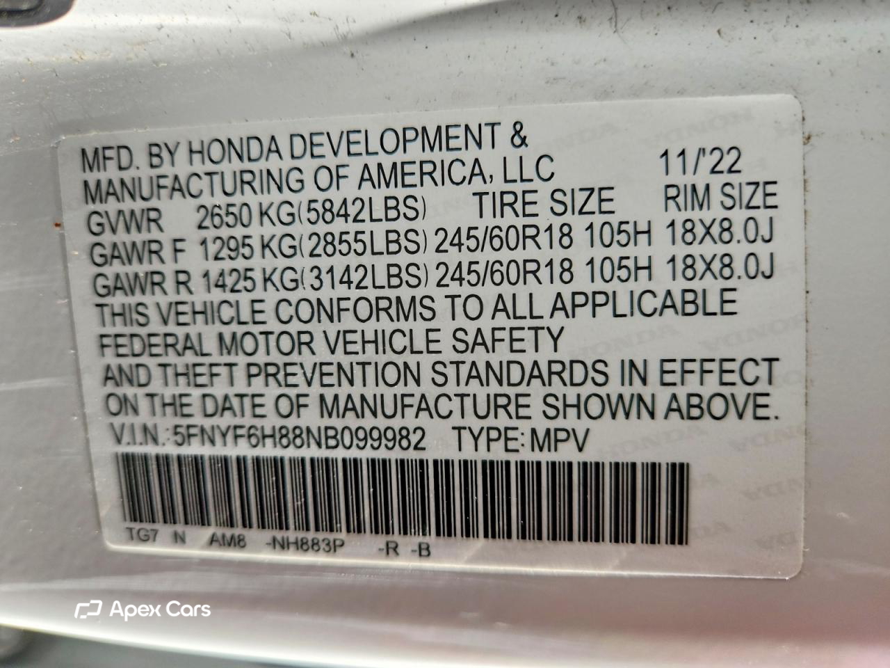 Honda Pilot 2022
