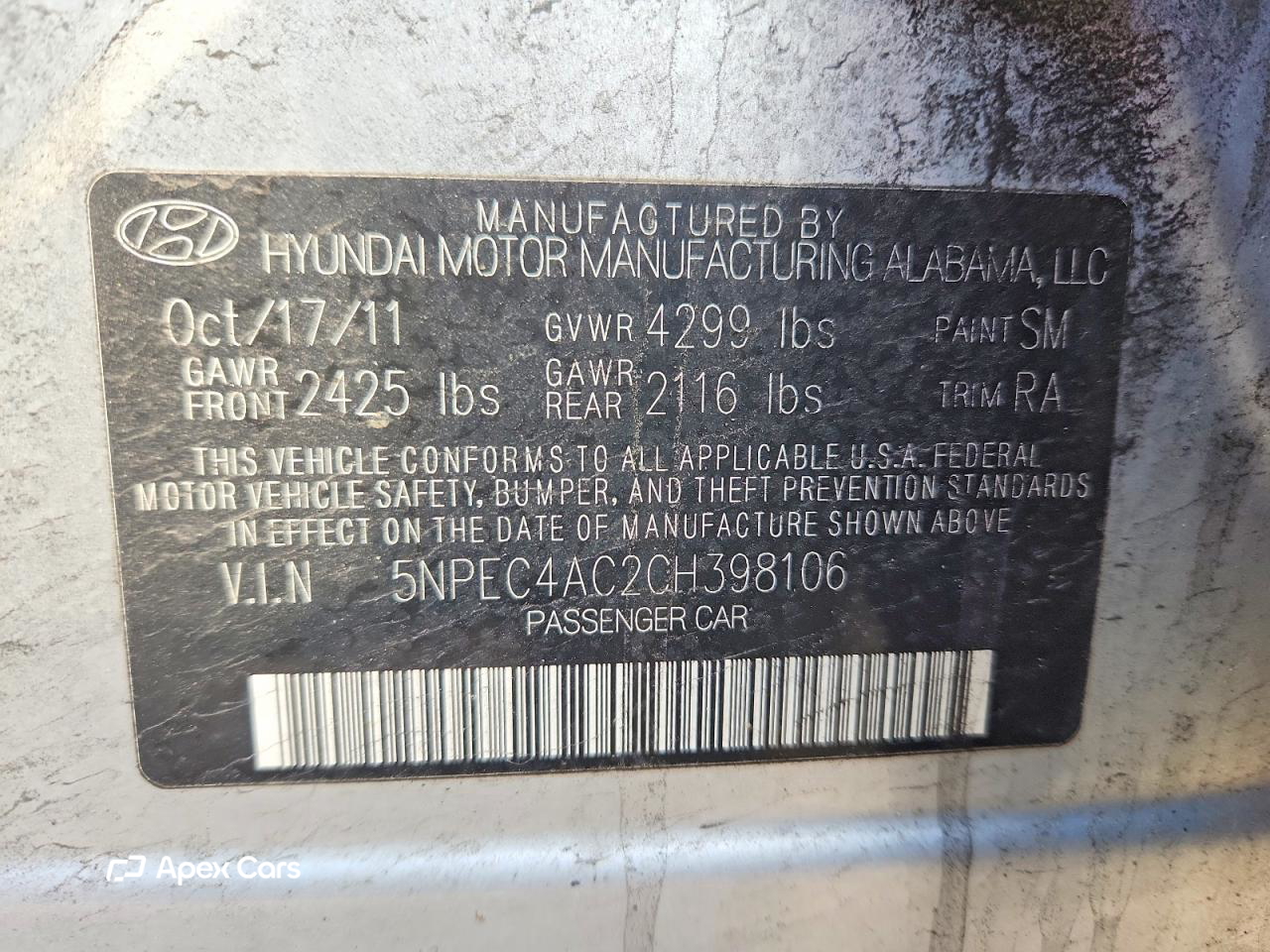Hyundai Sonata 2012