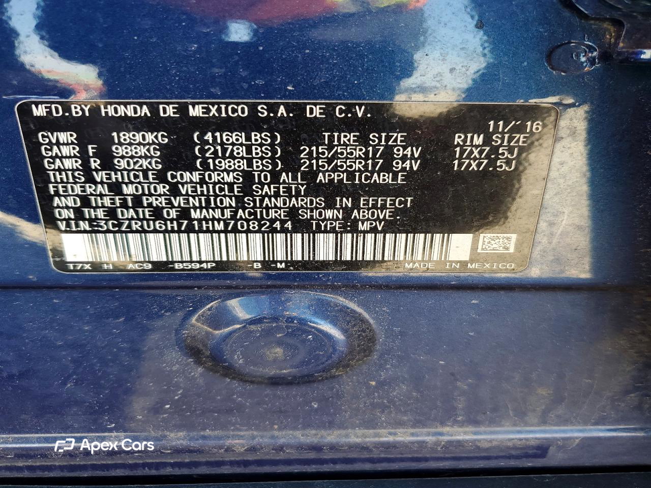 Honda HR-V 2017