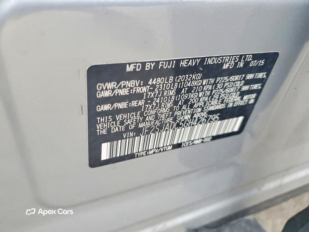 Subaru Forester 2016
