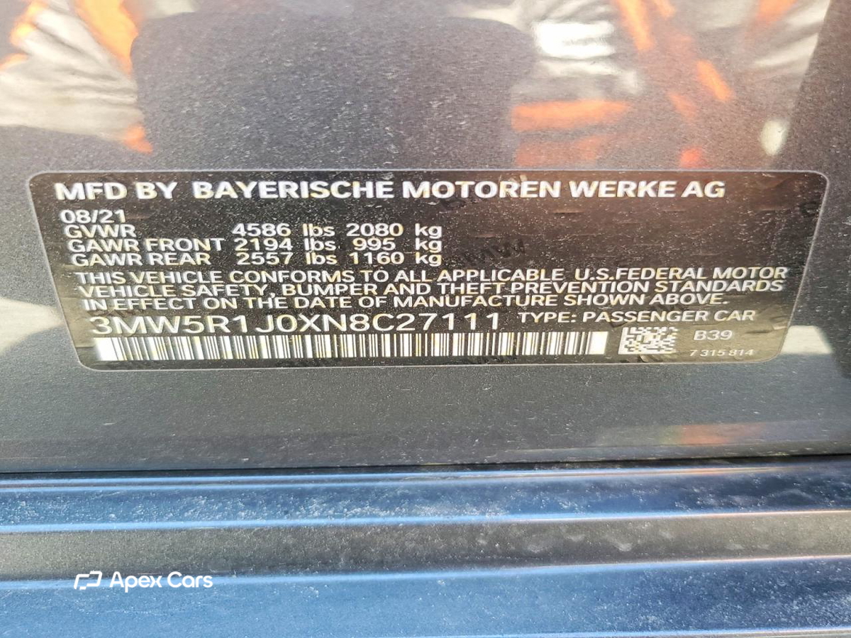 BMW Series 3 2022