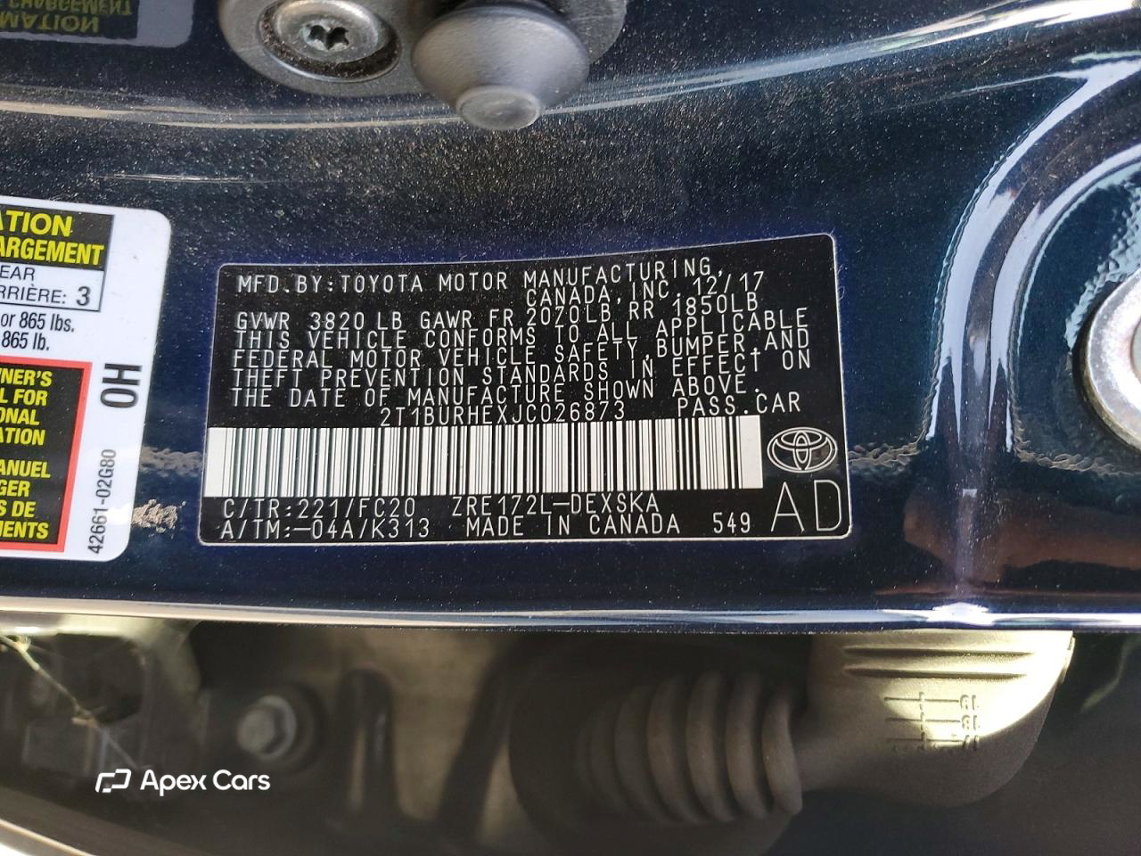 Toyota Corolla 2018