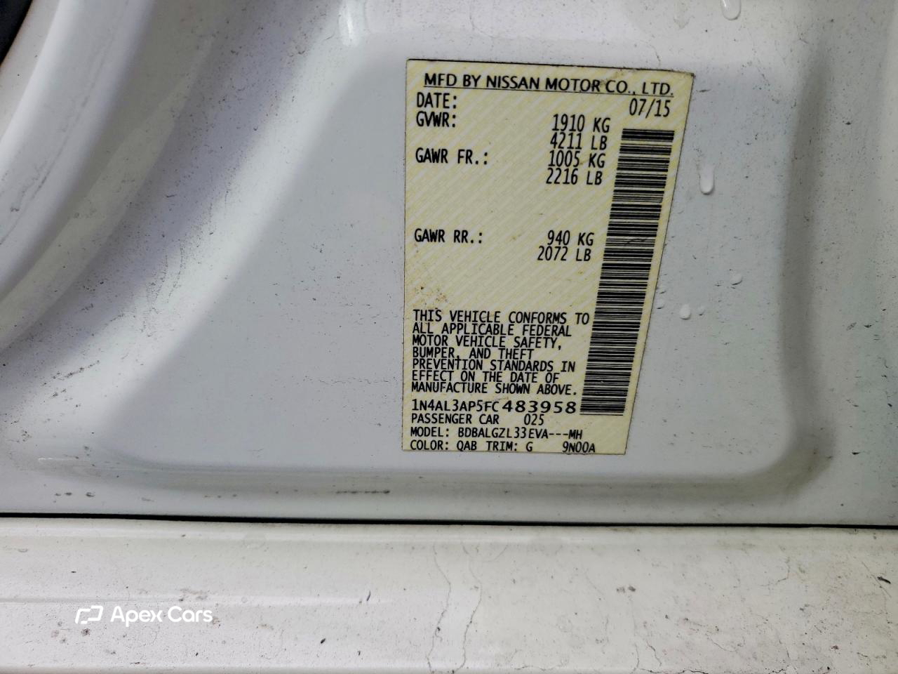 Nissan Altima 2015