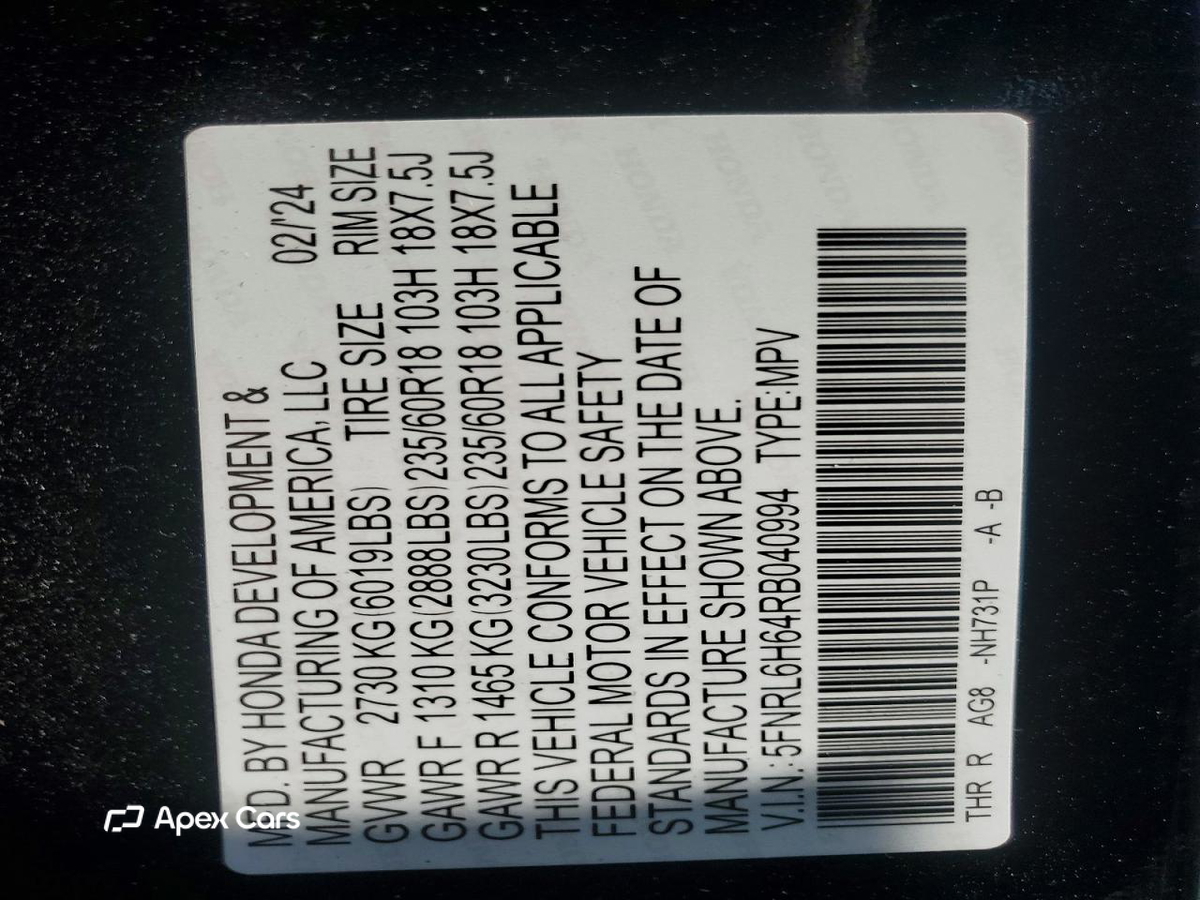 Honda Odyssey 2024