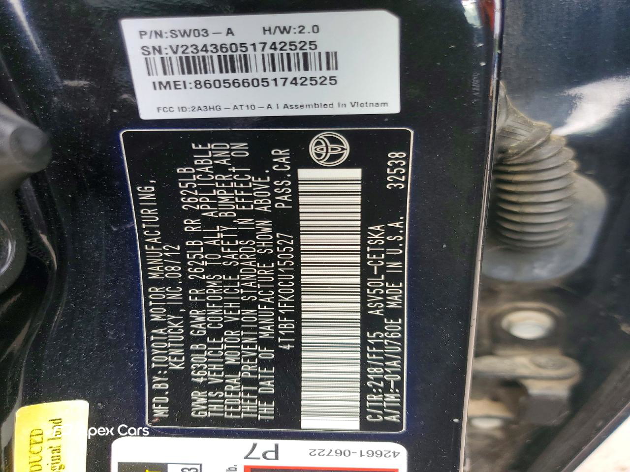 Toyota Camry 2012