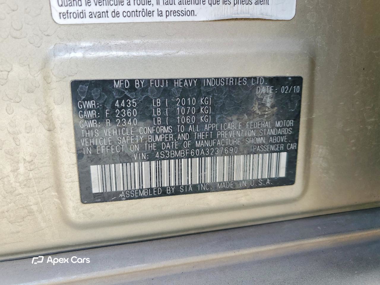 Subaru Legacy 2010