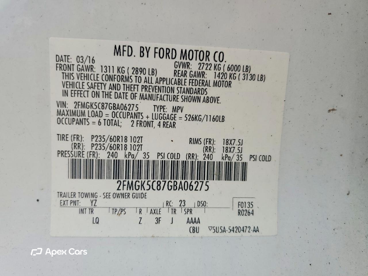Ford Flex 2016