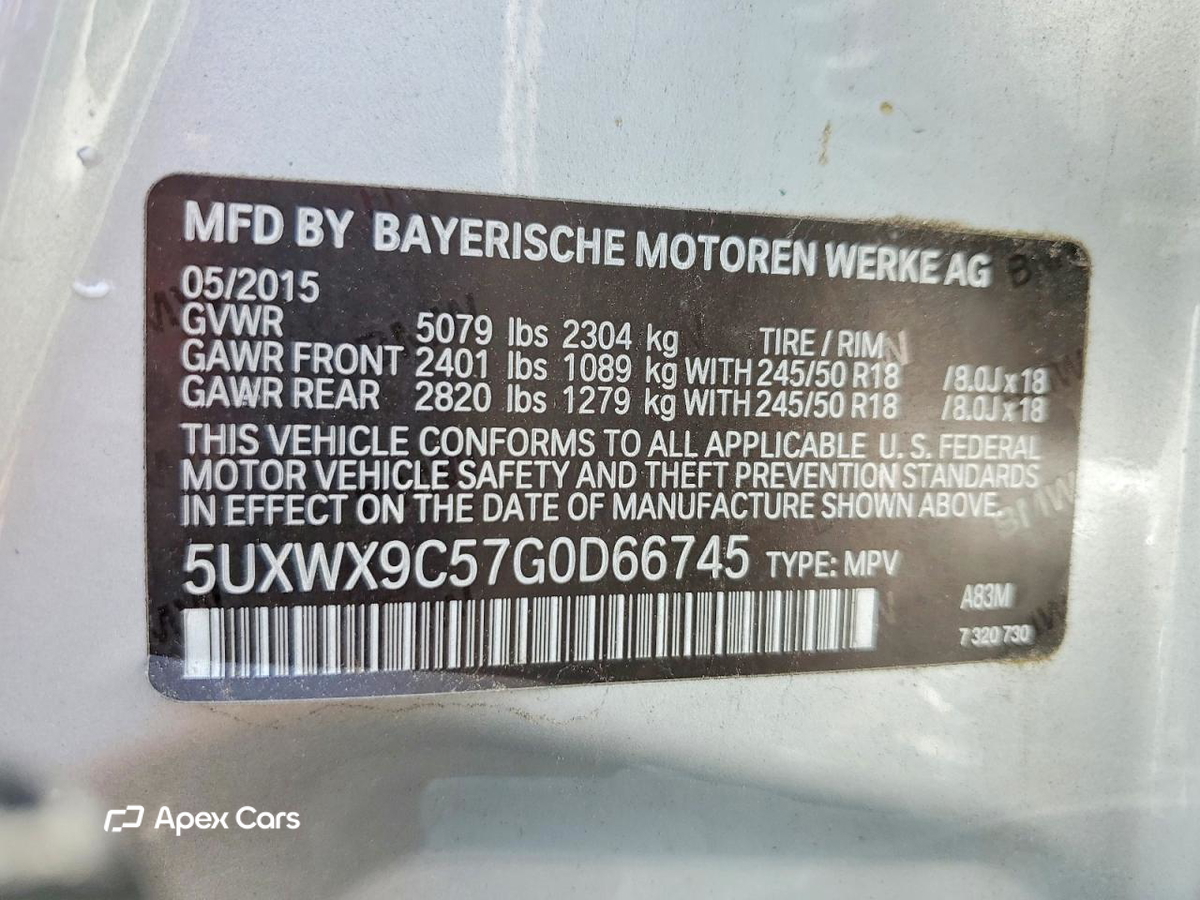 BMW X3 2016