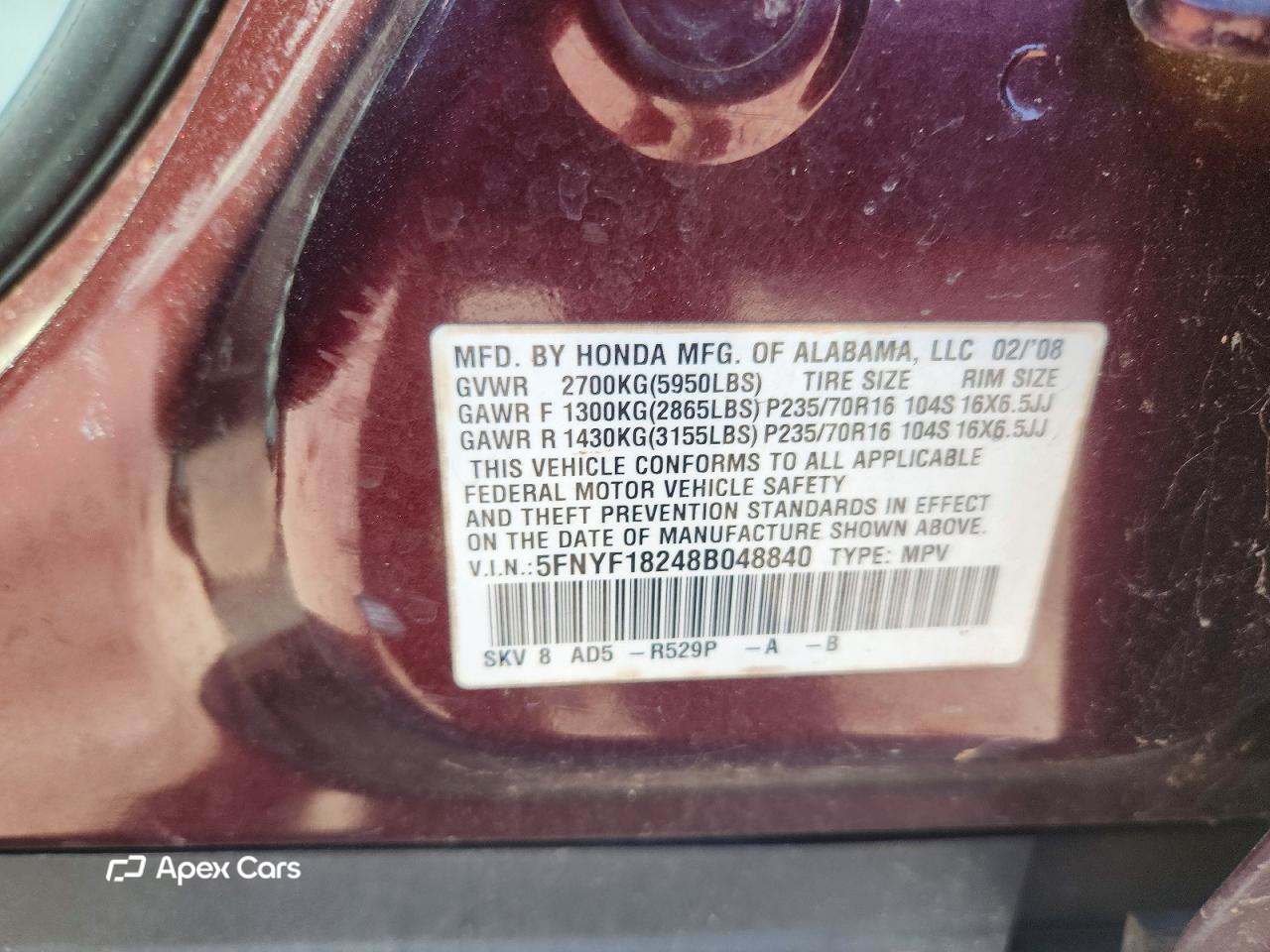Honda Pilot 2008