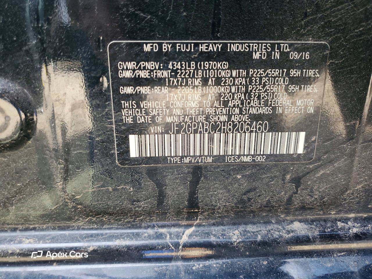 Subaru XV 2017