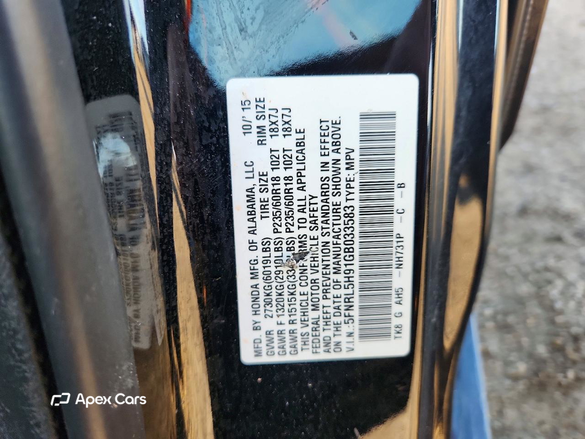 Honda Odyssey 2016