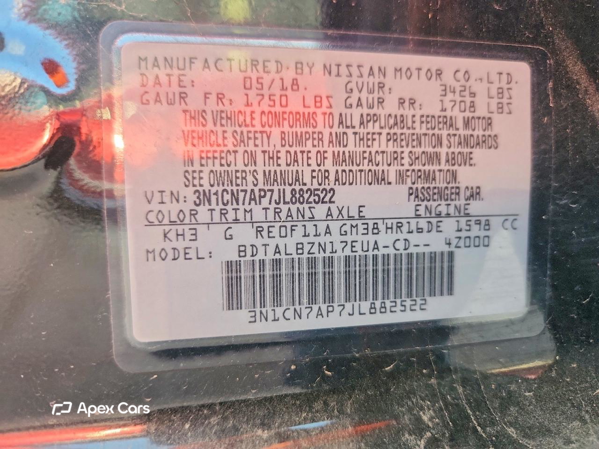 Nissan Versa 2018