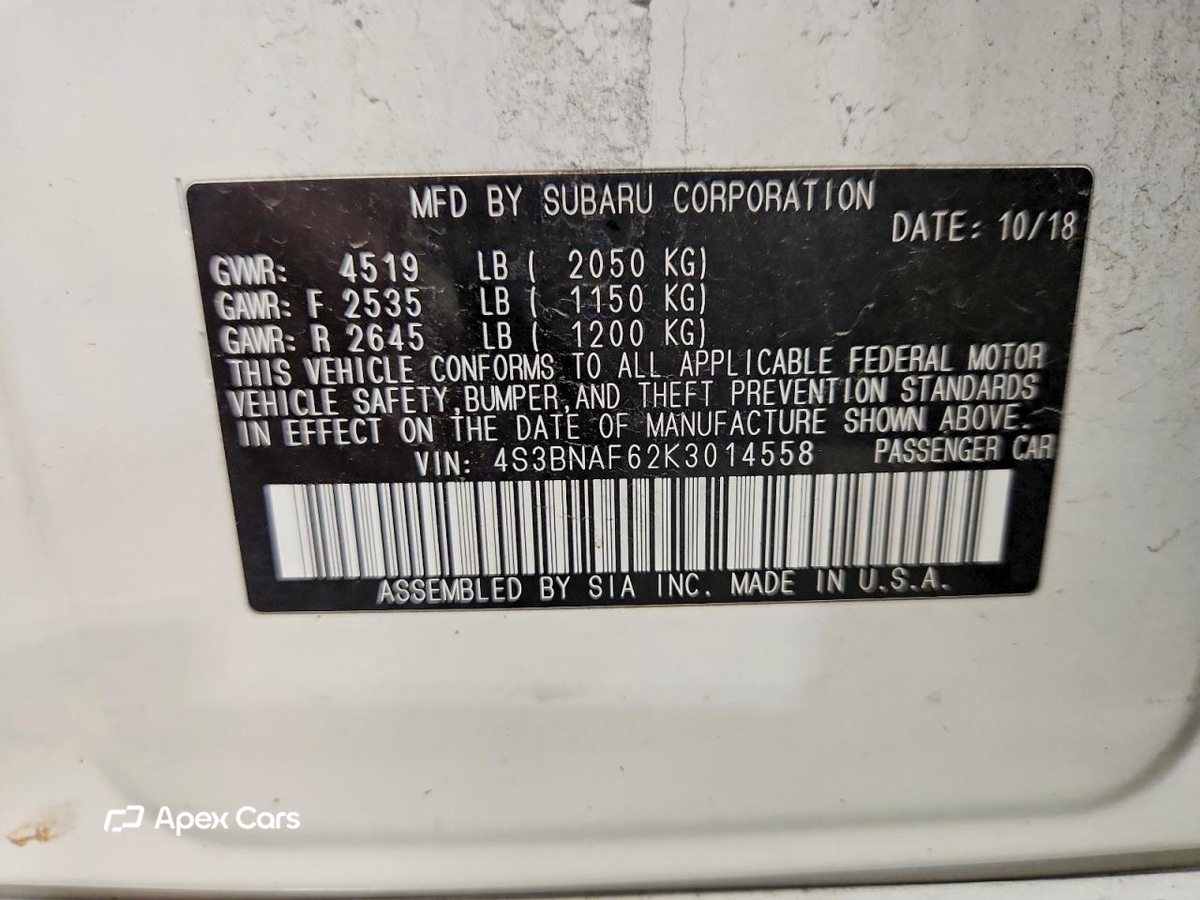 Subaru Legacy 2019