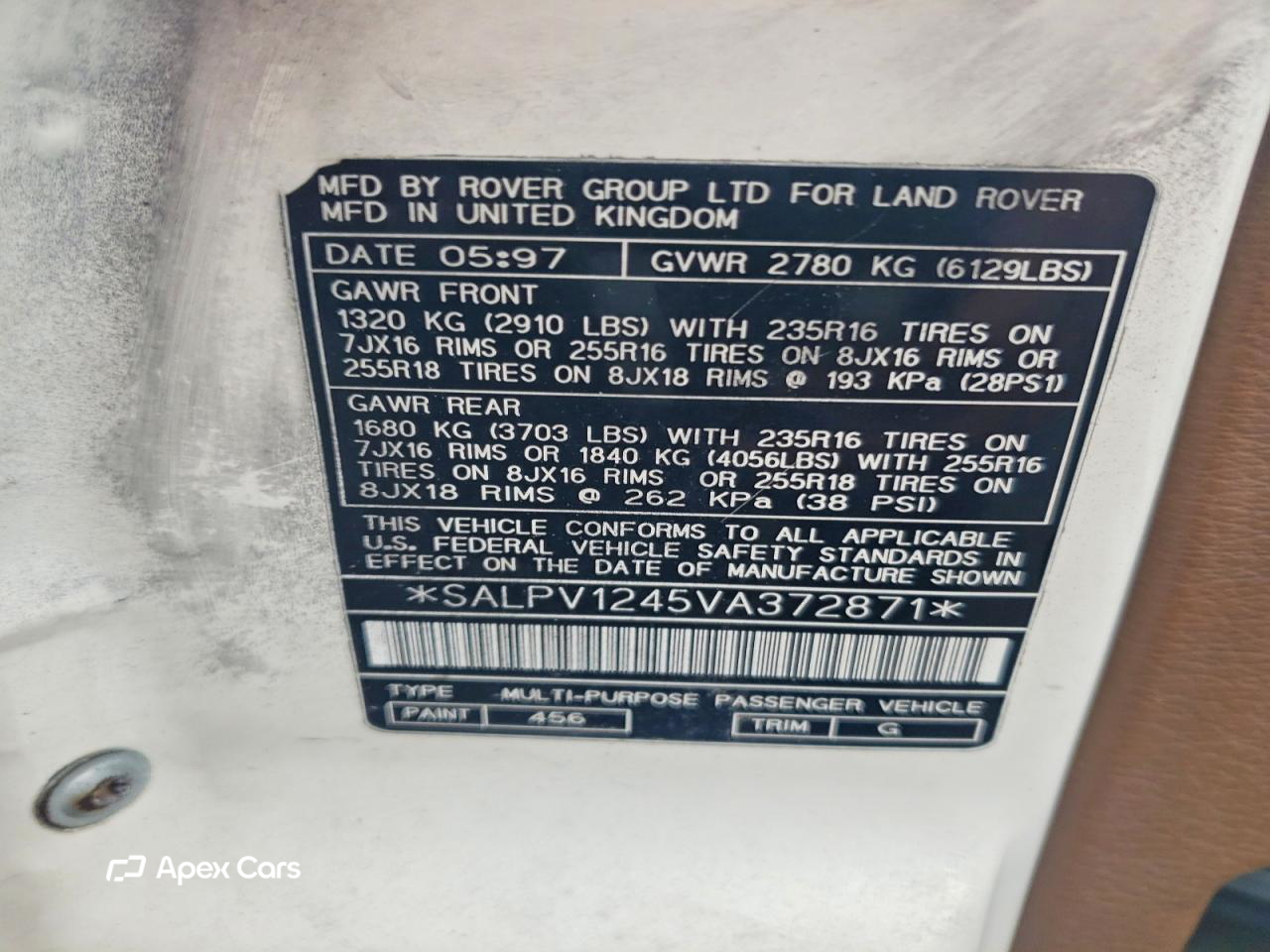 Land Rover Range Rover 1997