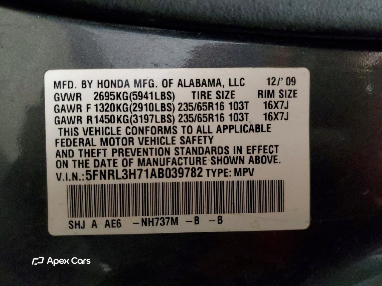 Honda Odyssey 2010