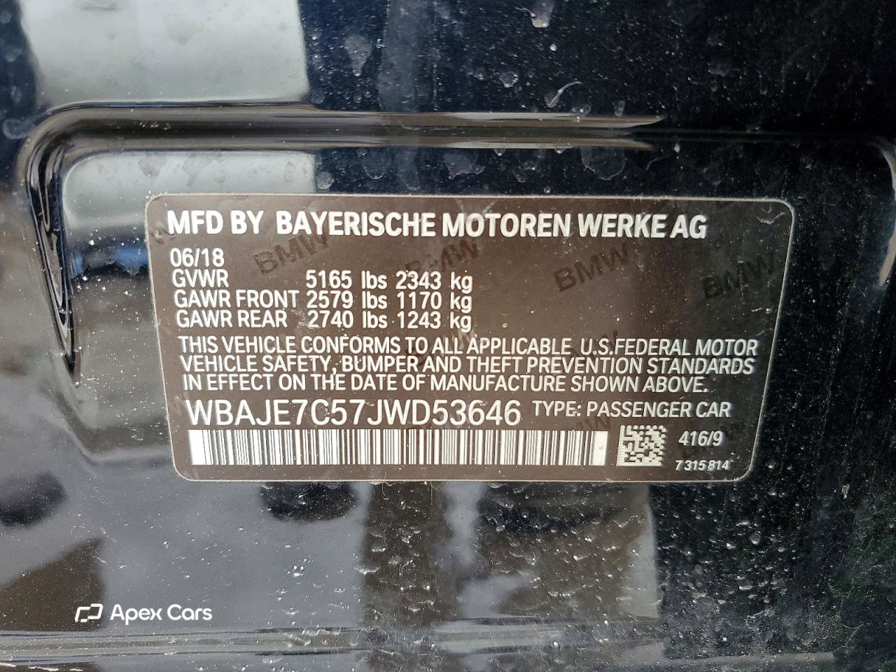 BMW Series 5 2018