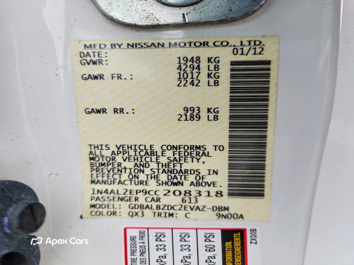 Nissan Altima 2012