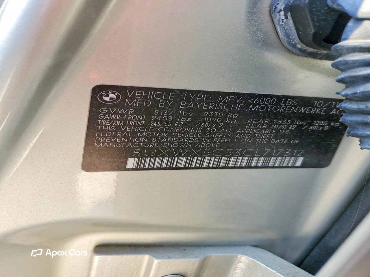 BMW X3 2012