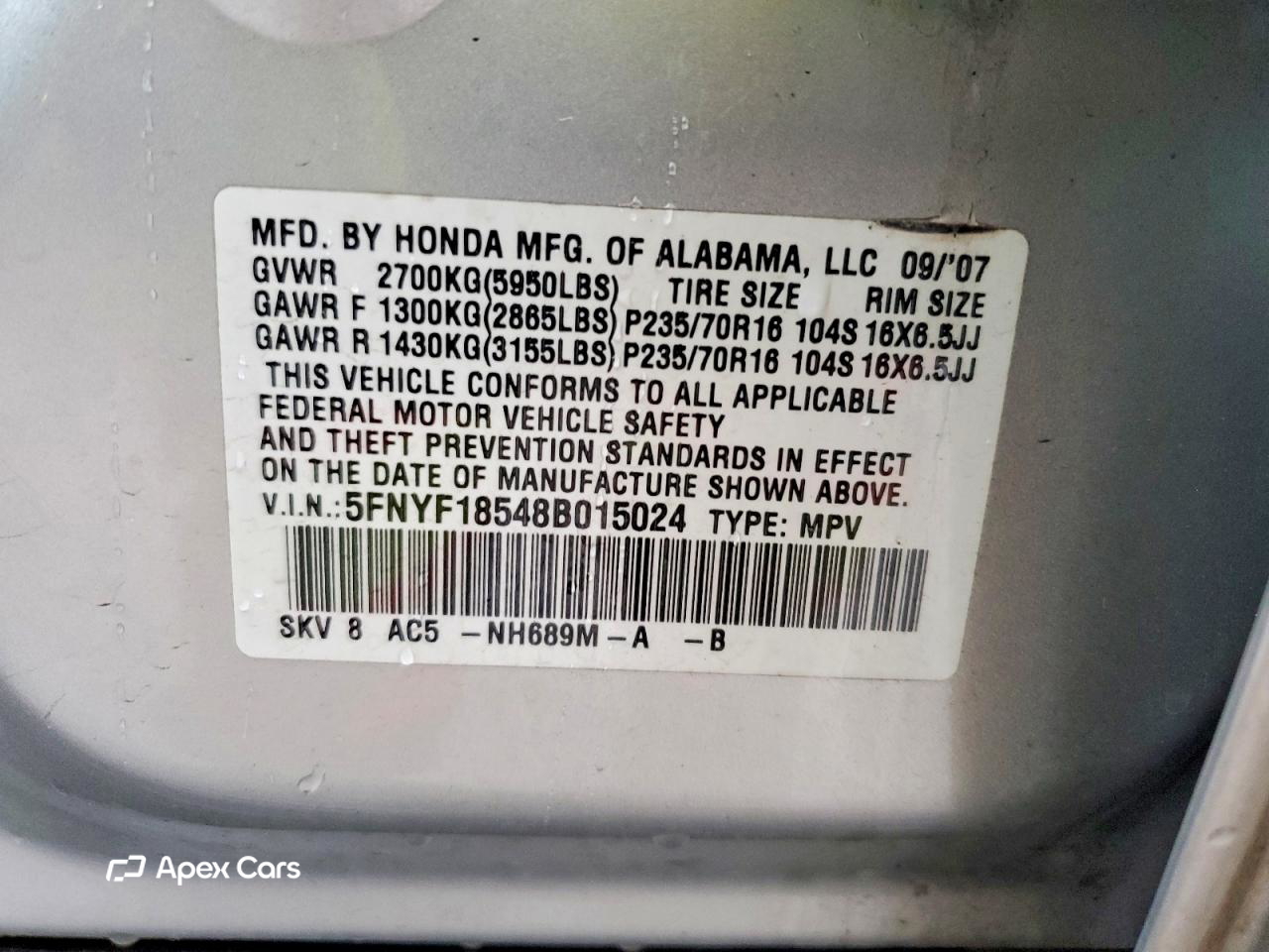 Honda Pilot 2008