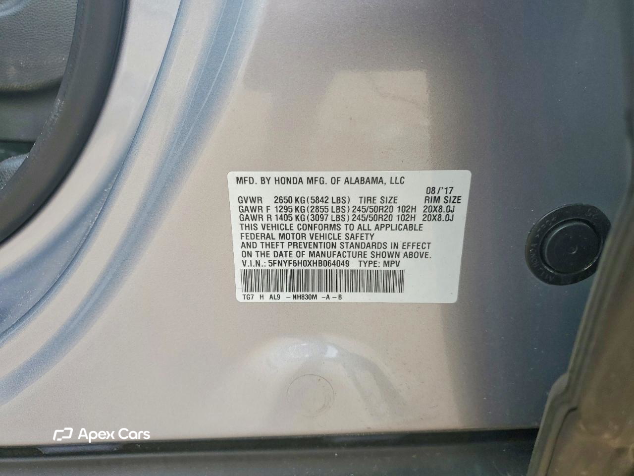 Honda Pilot 2017