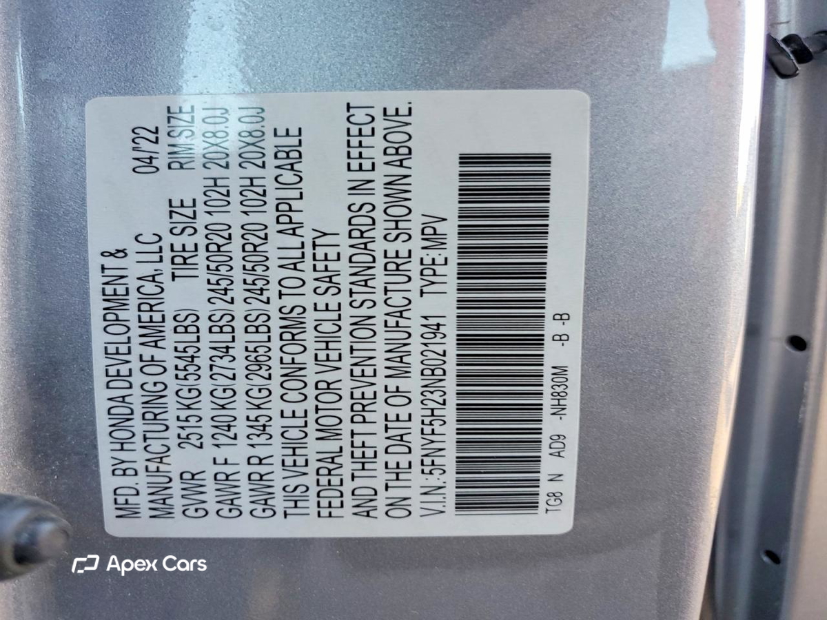 Honda Pilot 2022