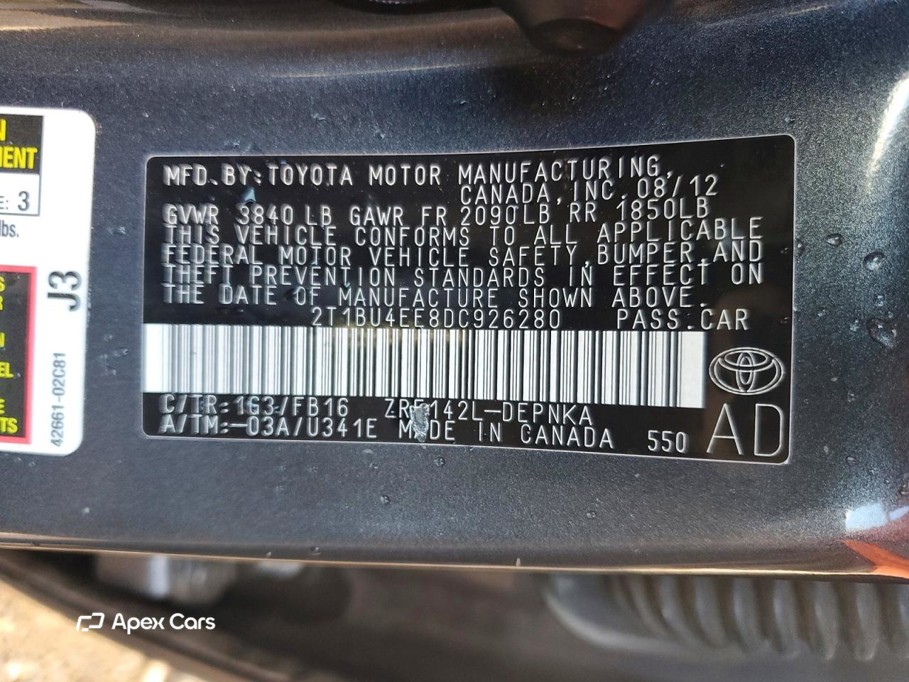 Toyota Corolla 2013