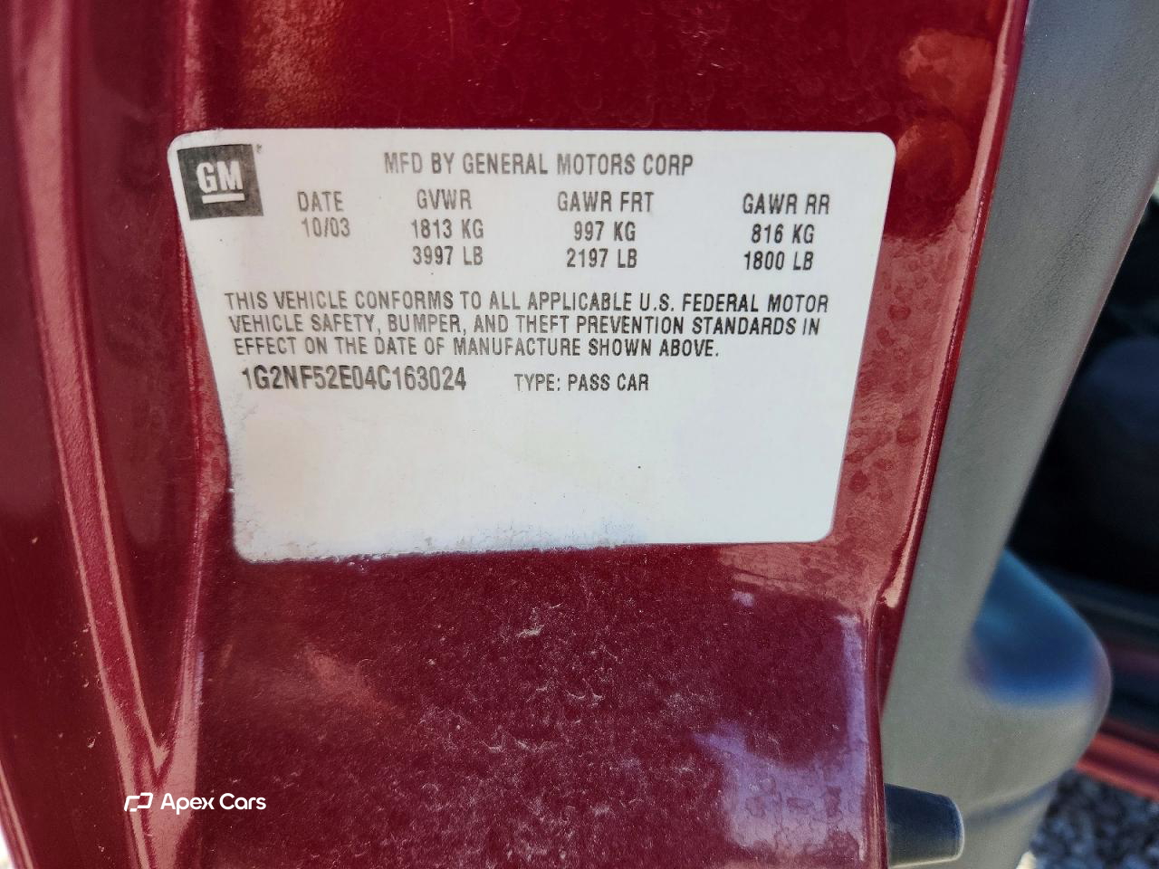 Pontiac Grand AM 2004