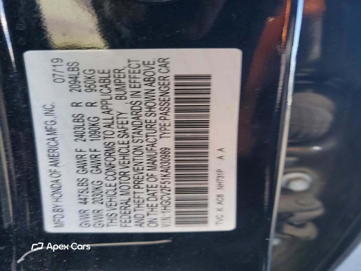 Honda Accord 2019