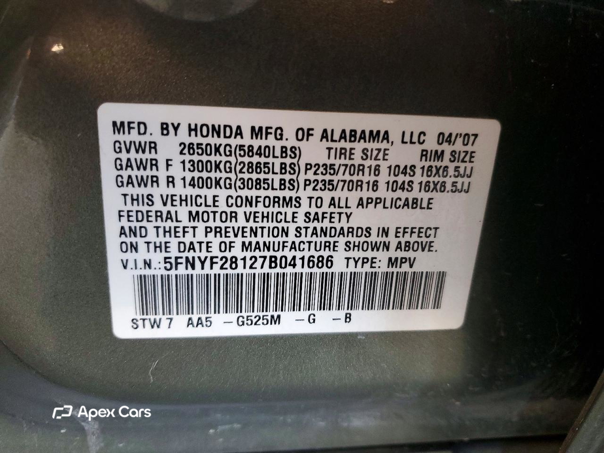 Honda Pilot 2007