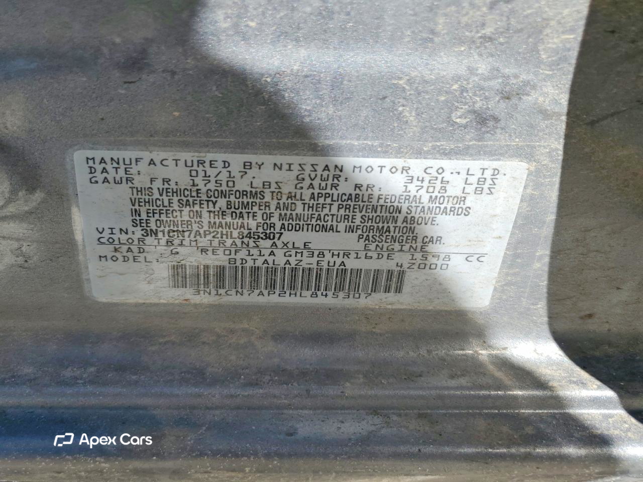 Nissan Versa 2017
