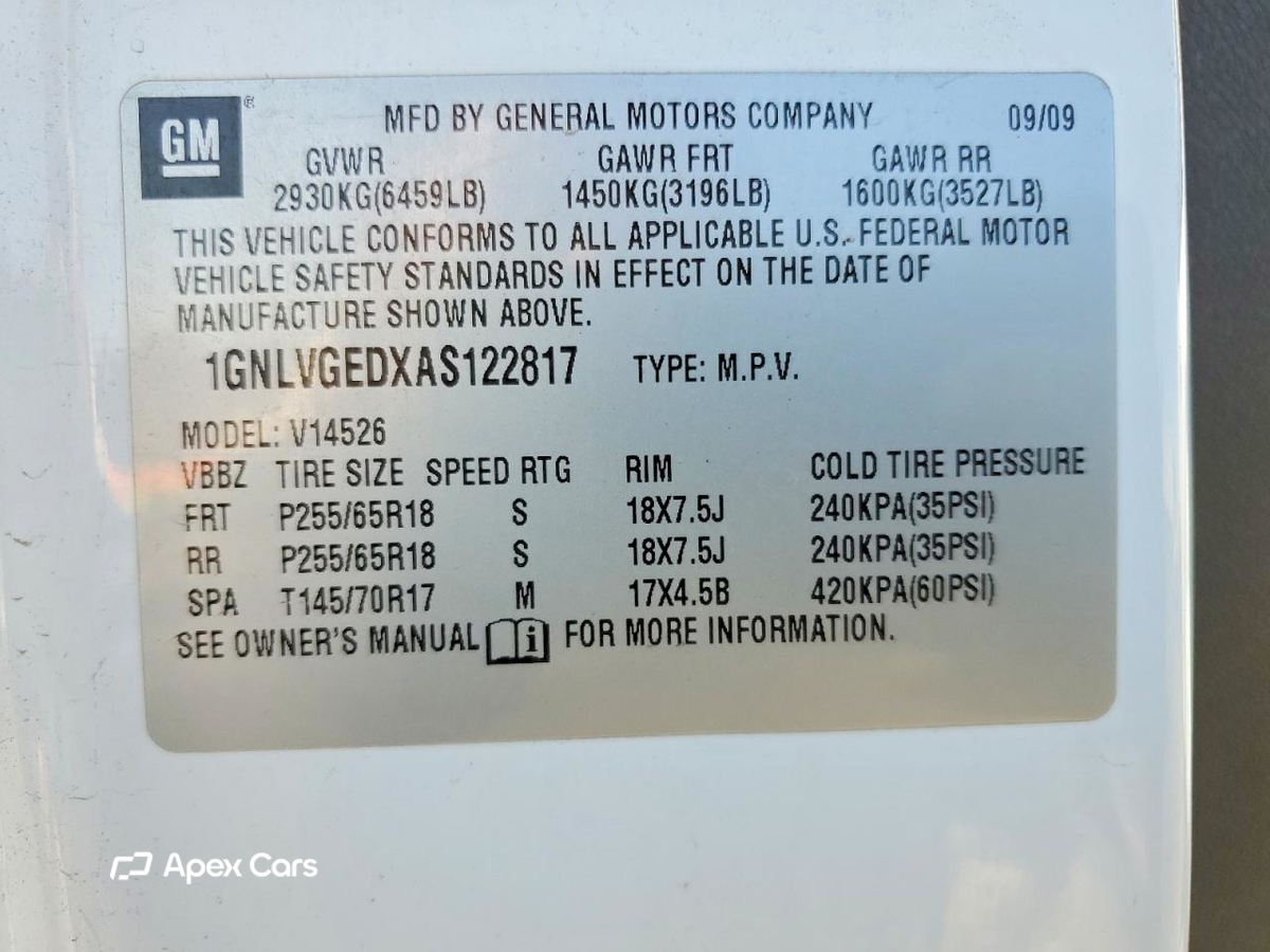 Chevrolet Traverse 2010