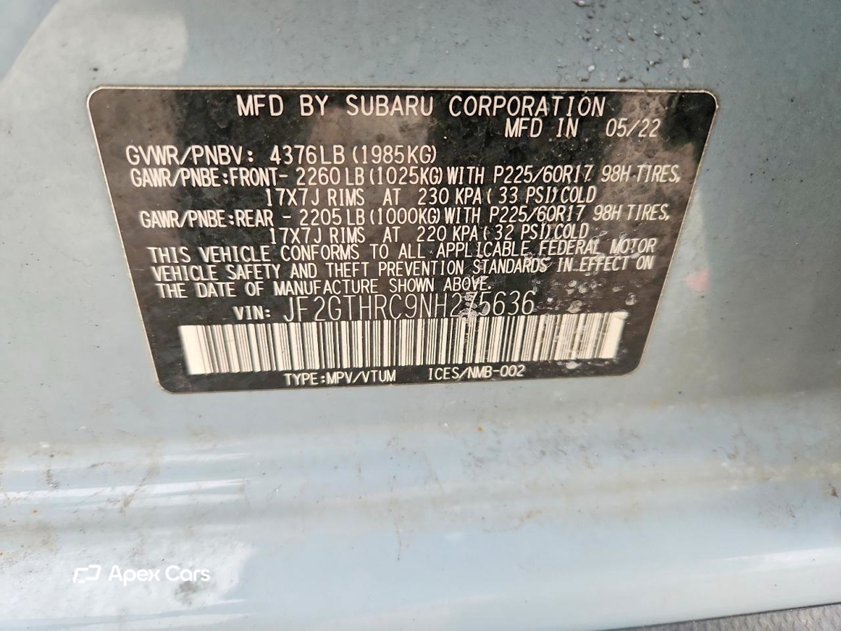 Subaru XV 2022