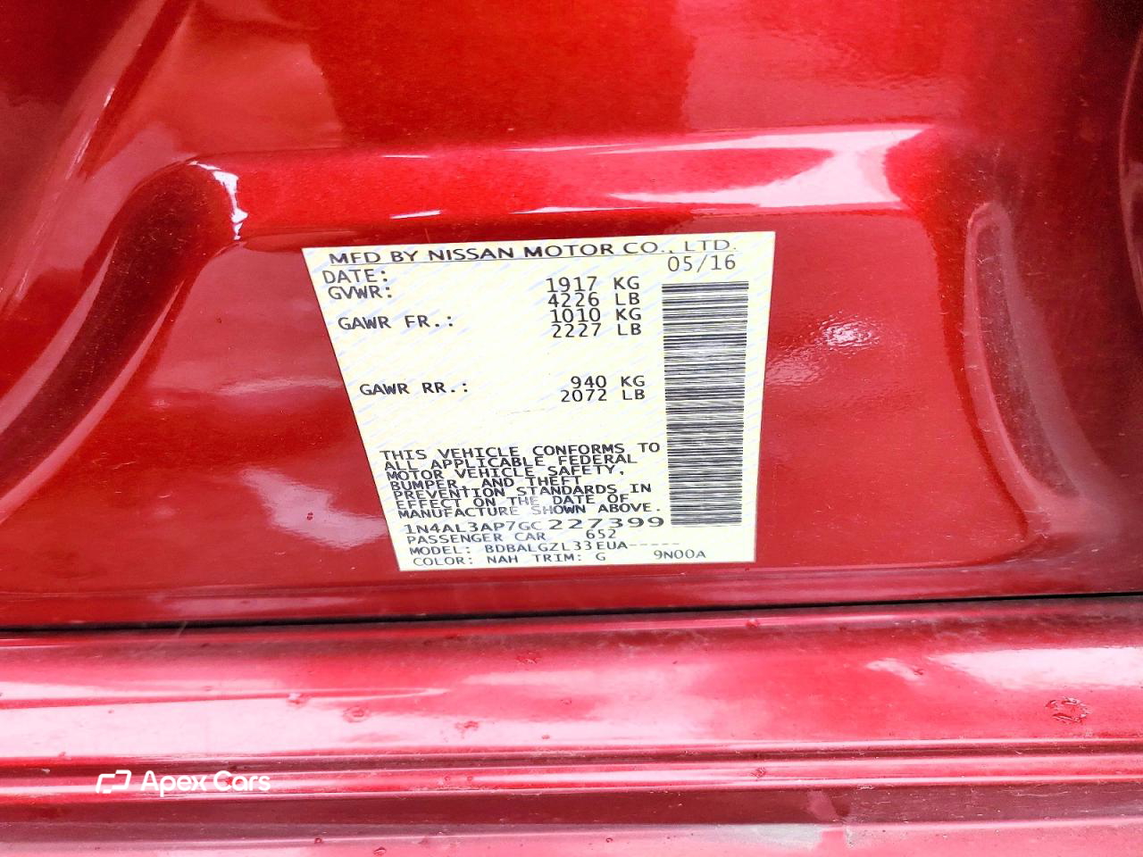 Nissan Altima 2016
