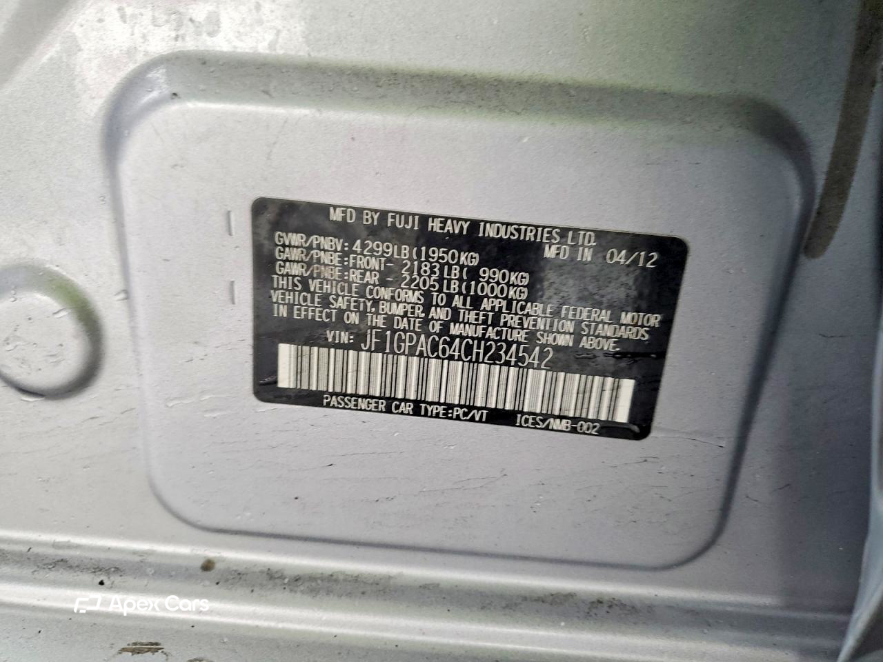 Subaru Impreza 2012