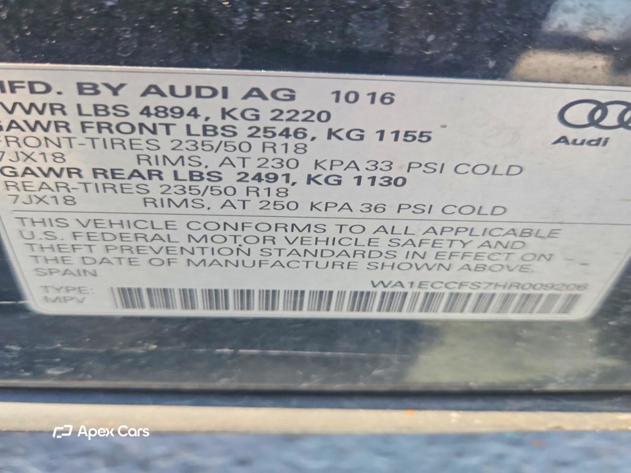 Audi Q3 2017